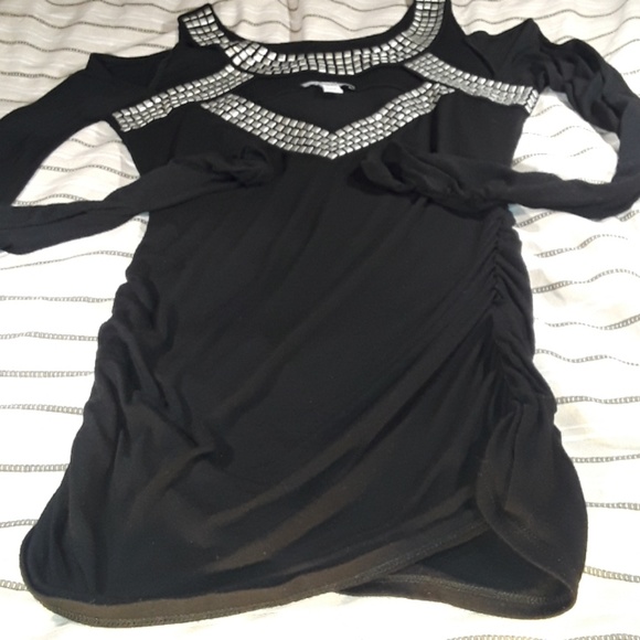 Boston Prosper black and meta l dress - Picture 4 of 8